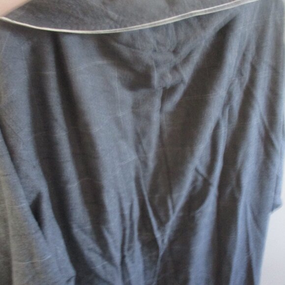 Polo Ralph Lauren Mens Cotton Robe gray stripe belt l xl - Picture 6 of 6